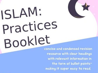 GCSE AQA RE Islam: Practices Summary Revision Booklet