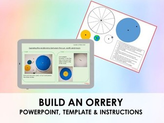 Build an orrery - Earth & Space - KS2 - Year 5 - Science