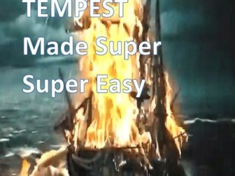 THE TEMPEST MADE SUPER SUPER EASY (E -BOOK) ACHIEVE TOP GRADES)