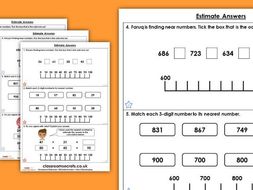 Estimating quantities worksheet image