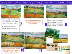 KS3 - Drawing and painting a landscape using perspective. | Teaching ...