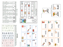 R Controlled -Ore, -Oor, and -Our Word Work Activities | Teaching Resources