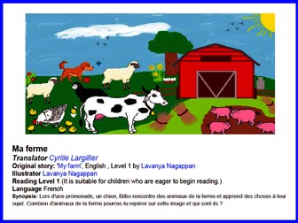 Super Simple French Guided Reading Scheme For Beginners - Ma ferme