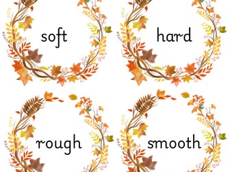 Autumn Adjective cards