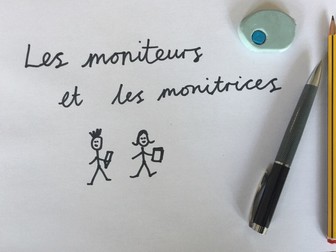 French Classroom Monitors List / Les moniteurs et les monitrices