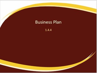 Business Plan 1.4.4 GCSE Business