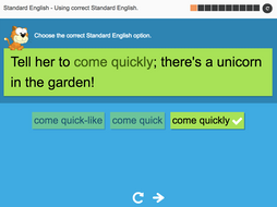 Using correct Standard English - Interactive Activity - KS3 Spag