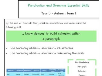 Punctuation and Grammar Essential Skills - Year 5