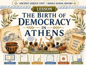 The Birth of Democracy in Athens Lesson Bundle | Ancient Greece Unit