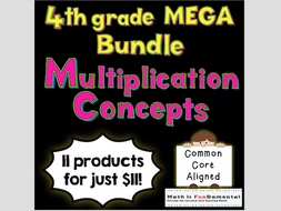 4th Grade Multiplication Concepts Mega Bundle