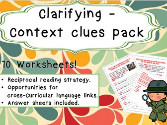 Clarifying - Context Clues Pack