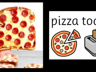 Pizza toast recipe PDF presentation - Widgit