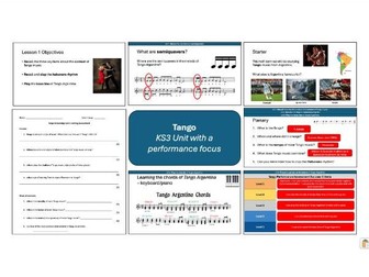 KS3 Music Tango Unit