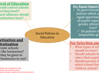 AQA  Sociology Education - Social Policy