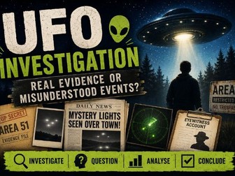 Week 2 – UFO MYSTERY