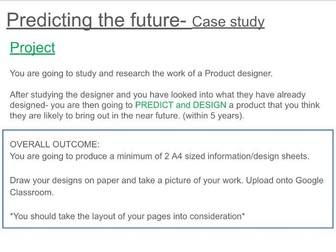 Design and Technology Future forecasting PowerPoint