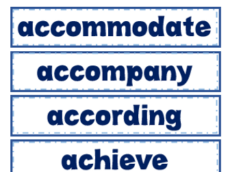 Year 5 and 6 Spellings word cards