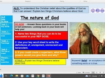 Nature of God. Christianity.