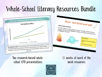 Whole-School Literacy Resources Bundle