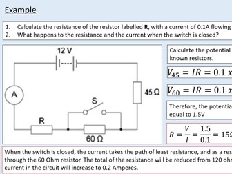 (Chapter 12 BUNDLE) A level Physics - Electricity - Electric current