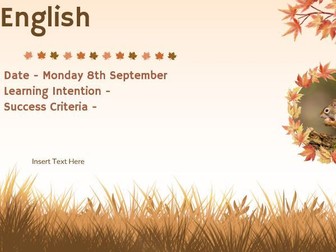 Autumn Power Point Slides Template