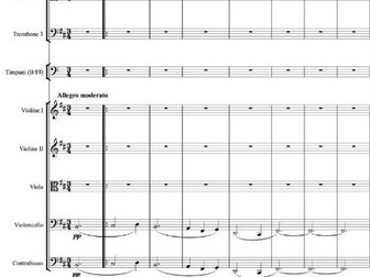 Schubert 'Unfinished' Symphony movment 1 (Sibelius score)