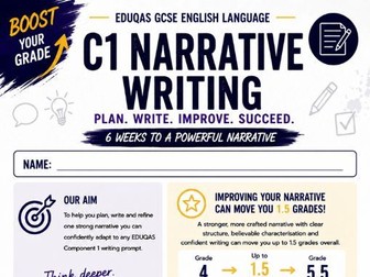EDUQAS C1 narrative writing 6 week intervention course