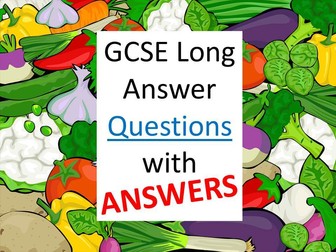 GCSE Food MockLong Answer Questions