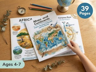 Continents and Oceans - Map Skills KS1
