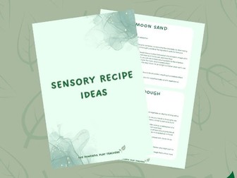 Sensory play ideas