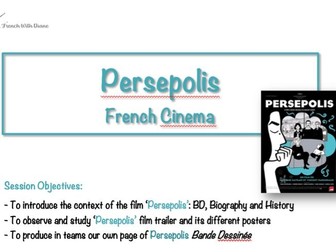 Persepolis Film trailer and Comic book - Activities for KS5