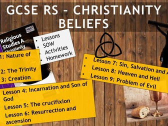 AQA GCSE RE RS - Christianity Beliefs - Complete Unit - 9 Lessons