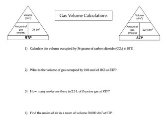 Gas Volume Calculations