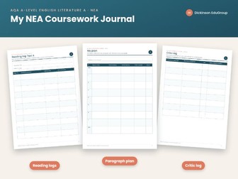 AQA Eng Lit NEA Student Journal