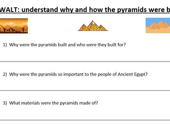 Ancient Egypt  - The Pyramids worksheet