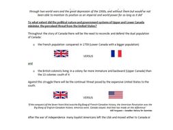 Gaining and Losing an Empire: 1763-1914 : Canada Overview/Revision Booklet