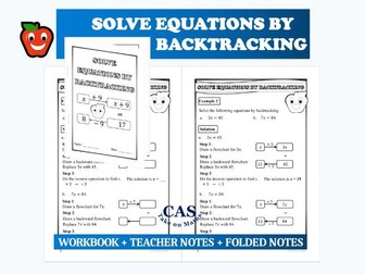Solve One & Two Step Linear Equations by Backtracking Flowcharts