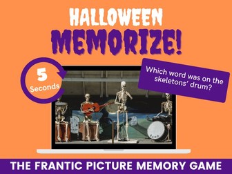 Halloween Memorize | Picture memory game |  Halloween activity | Halloween party game
