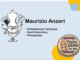 Maurizio Anzeri Embellishment Stitch Art Textiles