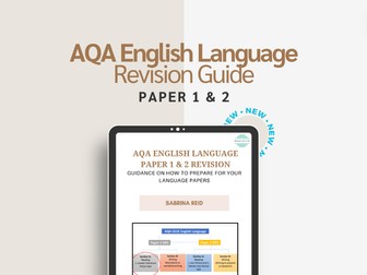 AQA English Language Paper 1 & 2 Revision Guide