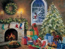 Twas the Night before Christmas’ PPT with vocabulary