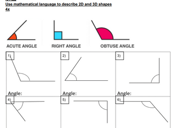 Identifying angles
