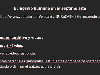 Ingenio humano, Listening comprehension - Victor Sjöström