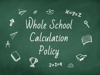 Whole School Calculation Policy - EVALUATION COPY