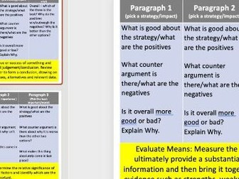 Exam Question Structure Guides - Edexcel A Geography