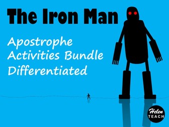 Iron Man | Apostrophe Activities Differentiated BUNDLE
