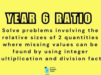 Y6 Ratio: Relative sizes of 2 quantities