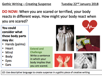 Gothic Writing Suspense - Interview Lesson