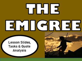 The Émigrée – Full GCSE Poetry Lesson (Slides, Student Tasks & Analysis) AQA Power & Conflict