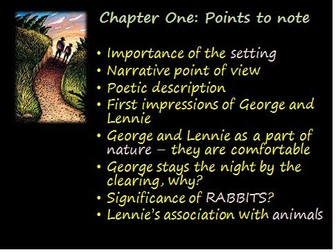 OF MICE AND MEN CHAPTERS 1 AND 2